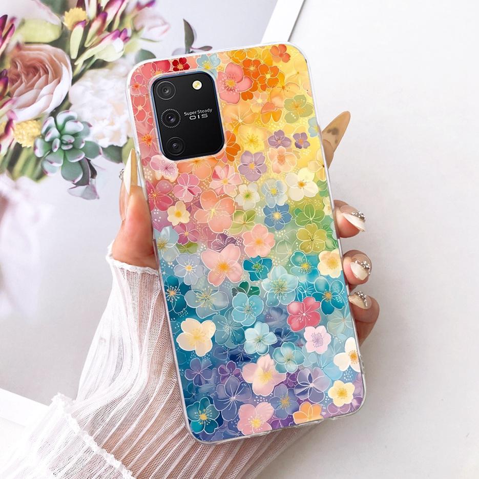For Samsung Galaxy S10 Lite Case SM-G770F Luxury Butterfly Tree Painted Cover Soft Silicone Phone Case For Samsung S10 Lite Bags