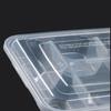 Disposable Microwavable Compartment Lunch Box with Lid