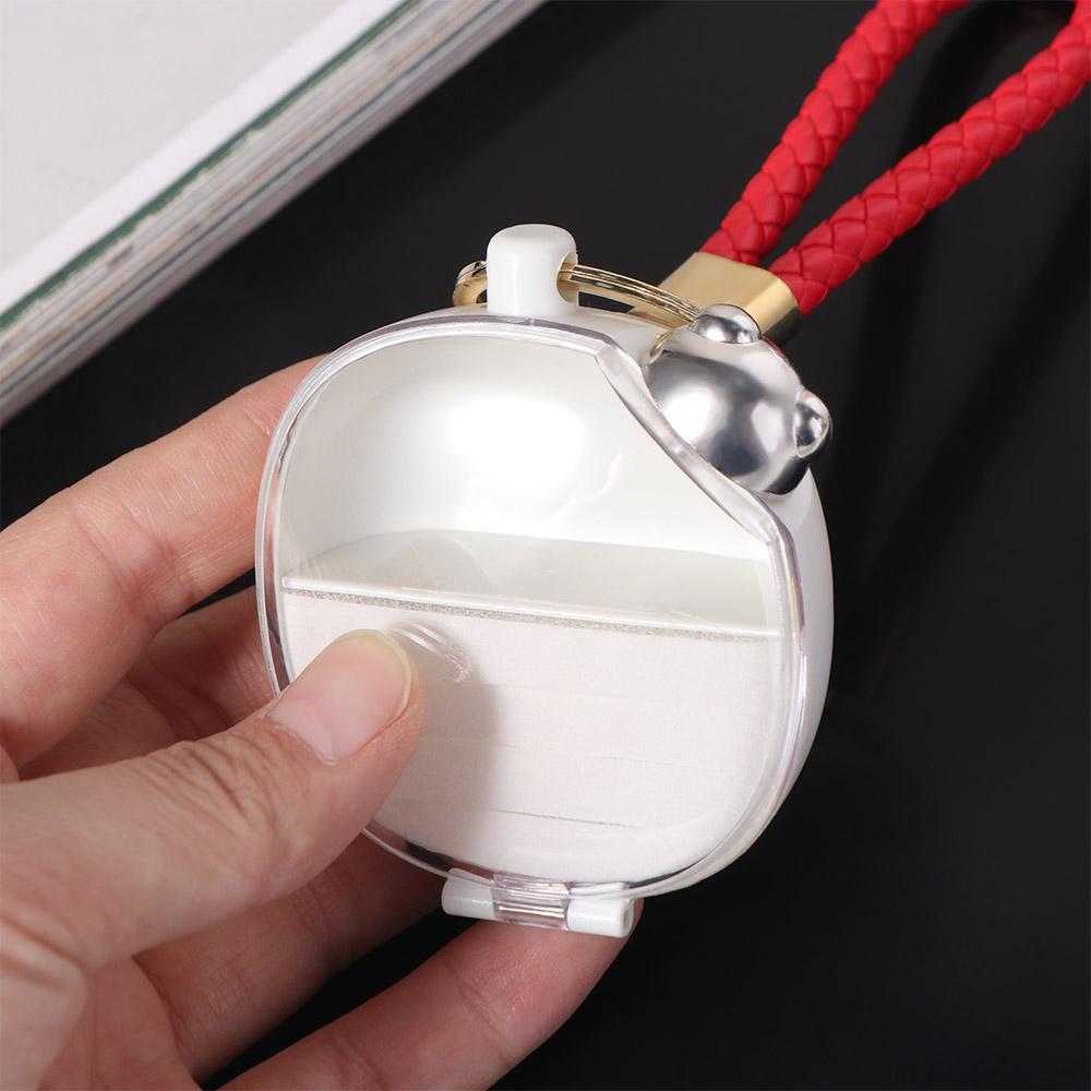 Transparent Portable Travel Organizer Trinkets Storage Storage Case Keychain  Women
