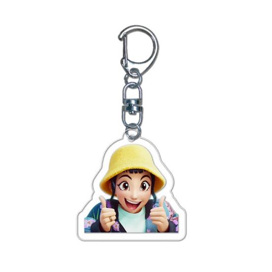 Witch Hunter Keychain Acrylic Anime Pendant Holder Vivid Character Expression Keychain Bag Accessory