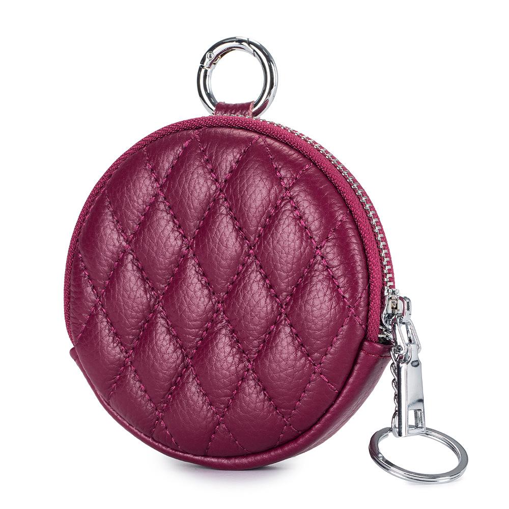 New round rhombus change bag powder small round bag earphone storage bag small coin bag small wallet female