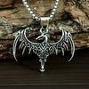 Unique Design Fashion Viking Flying Dragon Pendant Stainless Steel Nordic Celtic Knot Necklaces for Men Punk Amulet Jewelry Gift