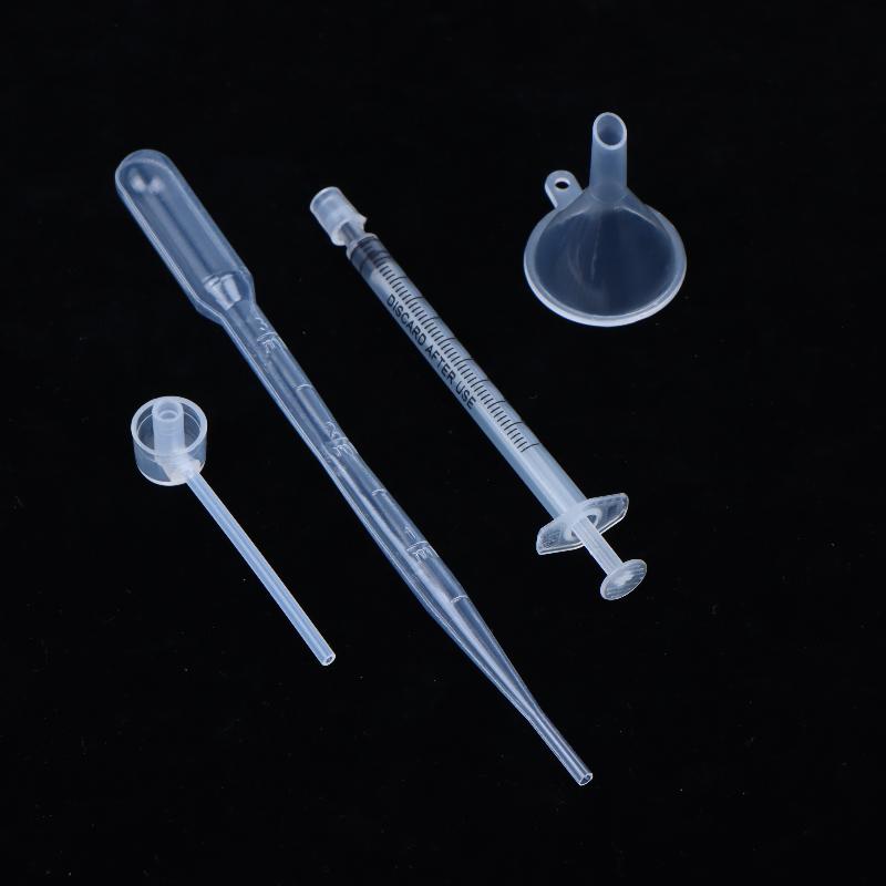 5Pcs Plastic Diffuser Syringe Straw Dropper Funnel Spray Dispensing Required Cosmetic Tools Perfume Refill Tools Set