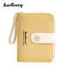 Fashion Material Pu Women Square Wallet With Letter Pattern And Two Fold Design