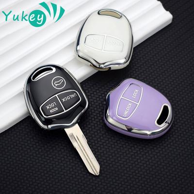TPU automobilio raktų dėklo dangtelis, skirtas Mitsubishi Evolution Lancer EX Grandis Outlander Triton Pajero ASX 2 3 mygtukais apsaugotas pultelis
