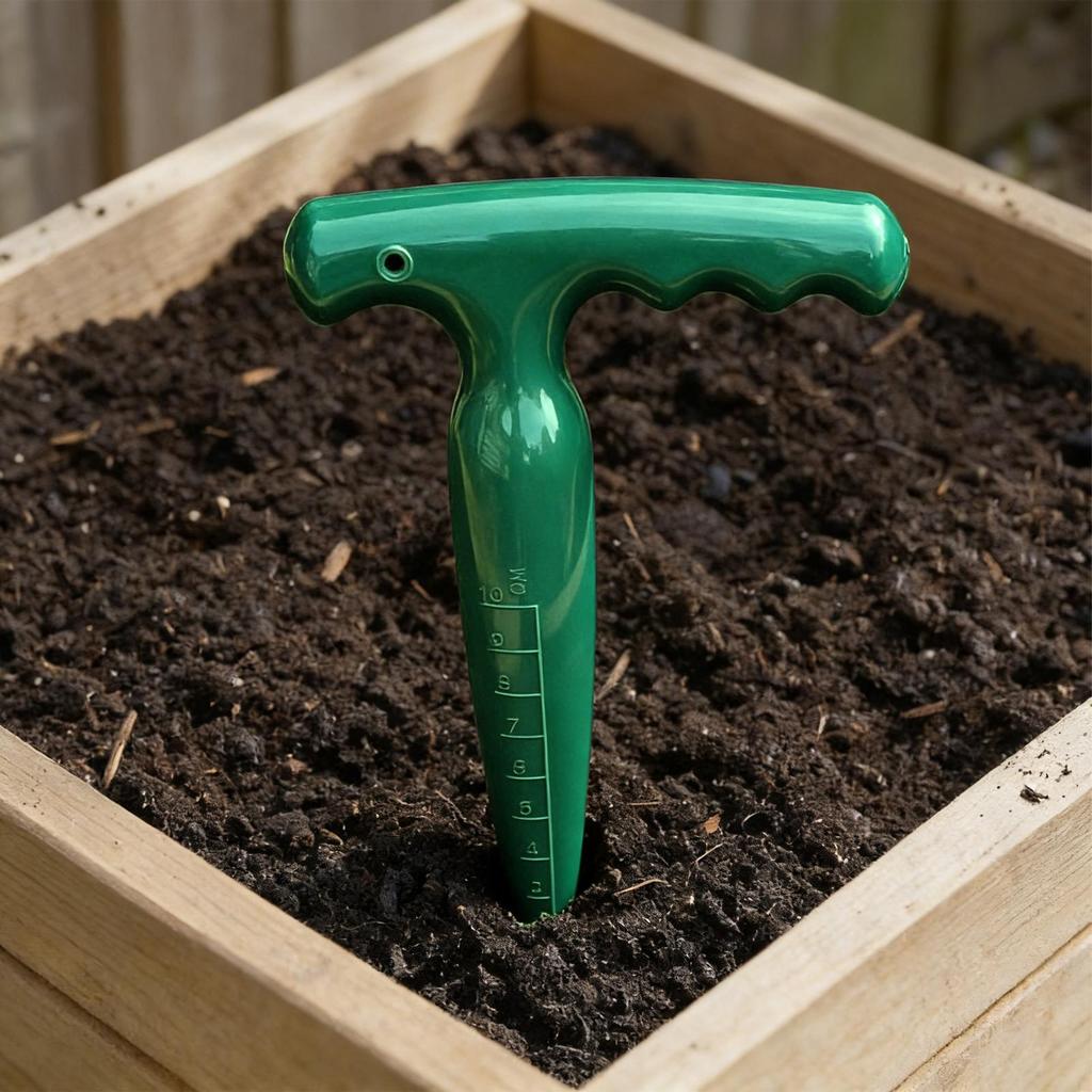Ergonomic Dibbler Gardening Tool Multi-Purpose Plant Hole Digger For Cucumbers Tomatoes, Transplanting Potting Garden Yard