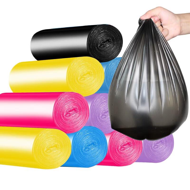 Lijiu Hong Heavy-Duty Black Flat Top Trash Bags