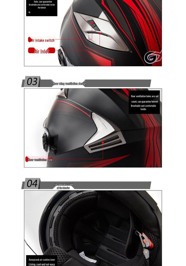 GXT708 Electric Scooter Helmet with Double Visor for Men & Women - All-Season Safety Half Helmet