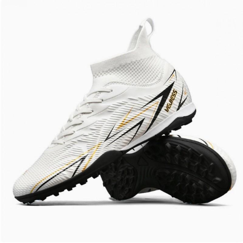 High-Cut Football Cleats Men Women TF Studs Artificial Turf AG Natural Grass Breathable Mesh Upper