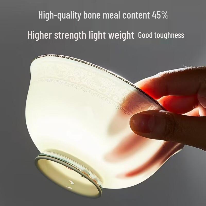 

Gaoren Xiangshuo 4.5-inch Bone China Rice Bowl