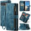 Zipper Leather Flip Phone Case for Google Pixel 10 9 Pro XL 9A 8 8A 7A 5G Pixel10 Pixel9A Wallet Lanyard Card Purse Cover Etui