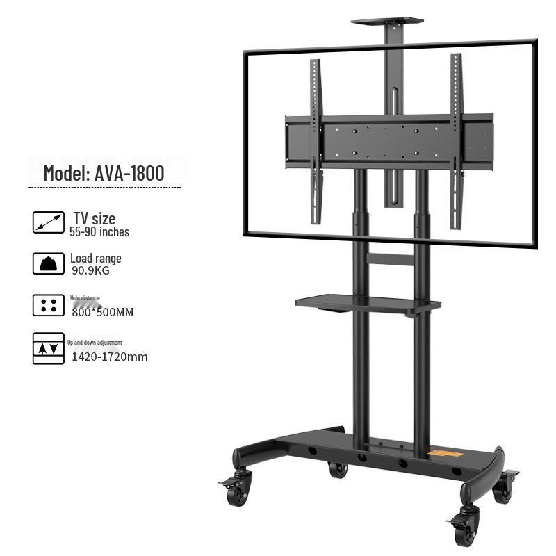 NB Universal Mobile LCD TV Stand with Wheels for Video Conferencing