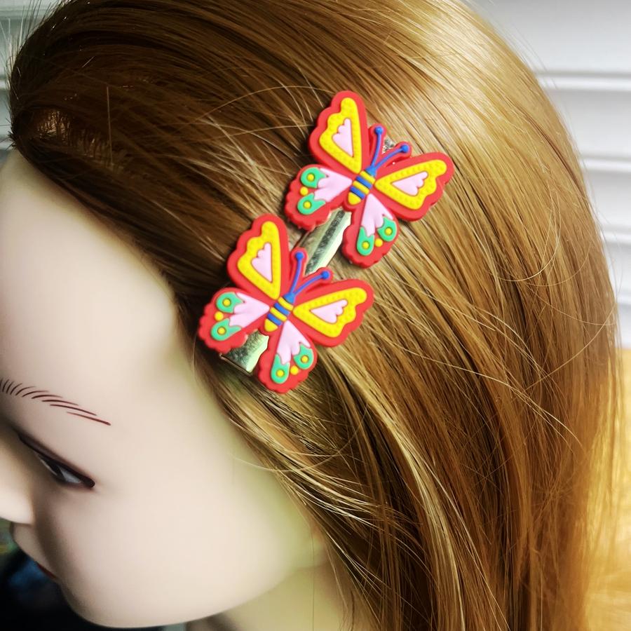 Beautiful PVC Butterfly Hair Accessory Hair Clip Suitable for Girls' Hair Decoration, Holiday Party Decoration Hair Accessories