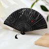 Handmade Painting Folding Fan Wedding Decoration Props Ancient Style Fan Bamboo Fan Living Room Decorations