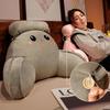 Cute Cartoon Car Headrest Back Cushion Soft Embroidered Plush Lumbar Support Back Pillow Car Seat Waist Protection Accessory Pad