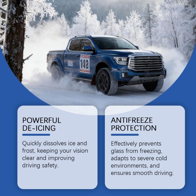 Efficient 100ml Glass Defroster Deicer Sprayer Rapidly Clears Ice From Auto Window And Refrigerator Surfaces