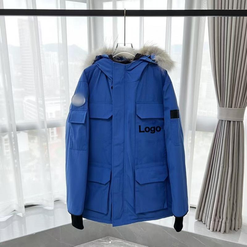 Goose down jacket Canadian men's and women's expedition down jacket thickened couple's clothing Parker