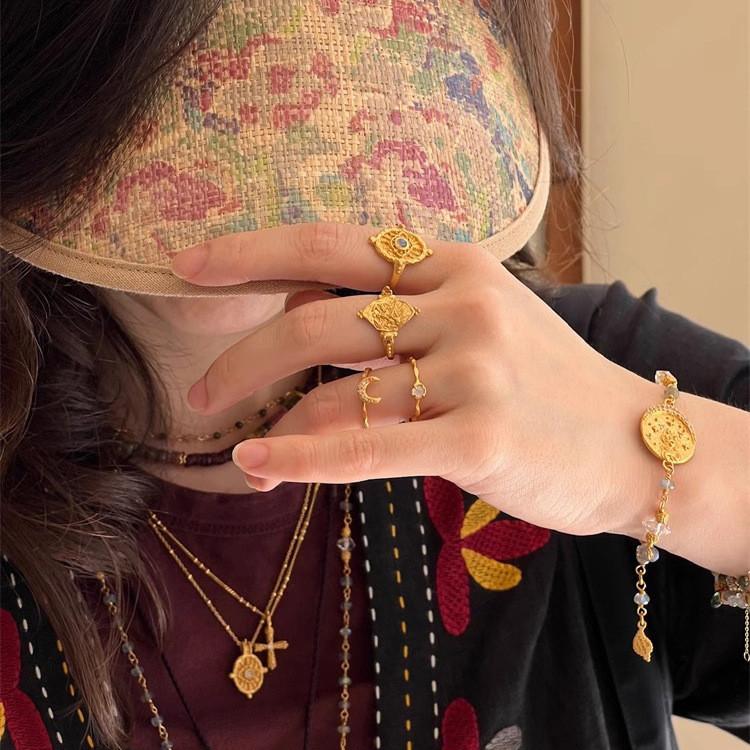 Stylish And Elegant Bali Boutique Brand 2024 Handmade Vintage Adjustable Ring