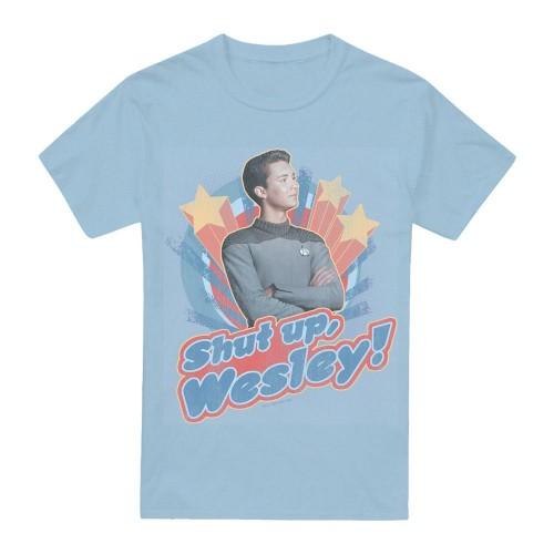 STAR TREK Mens Shut Up Wesley T-Shirt