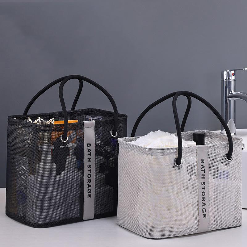 Duża siatkowa torba plażowa piaskoodporna torba podróżna z przegródką na kosmetyki zewnętrzna torba tote wodoodporna torba basenowa torba tote o dużej pojemności