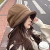 Women Winter Lamb FLeece Beret Hat Solid Color Plush Thicken Warm Octagonal Caps Lady Female Windproof Cowboy Caps Headgear