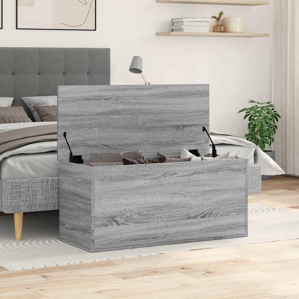 Storage Chest Grey Sonoma 100 X 42 X 46 Cm Engineered Wood