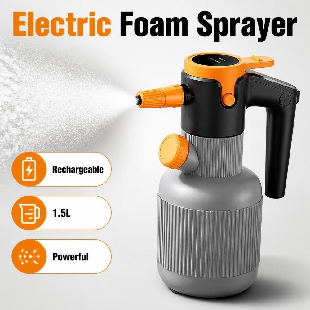 Rechargeable Electric Spray Bottle Handheld Car Wash Sprayer Snow Foam Sprinkler Auto Wash