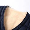 Winter Men's Vest Casual Padded Plush Single-breasted Sleeveless Winter Jacket Fashion V-neck Warm Fishing Vest Clothing