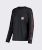 Leijibi [Set] Lettering Loose Fit Long Sleeve Rash Guard + Swimsuit Shorts Set W (3 Colors)