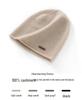 Women's 100% Pure Cashmere Knitted Bucket Hat - Autumn/Winter Warm, Face-Slimming, Thickened Style