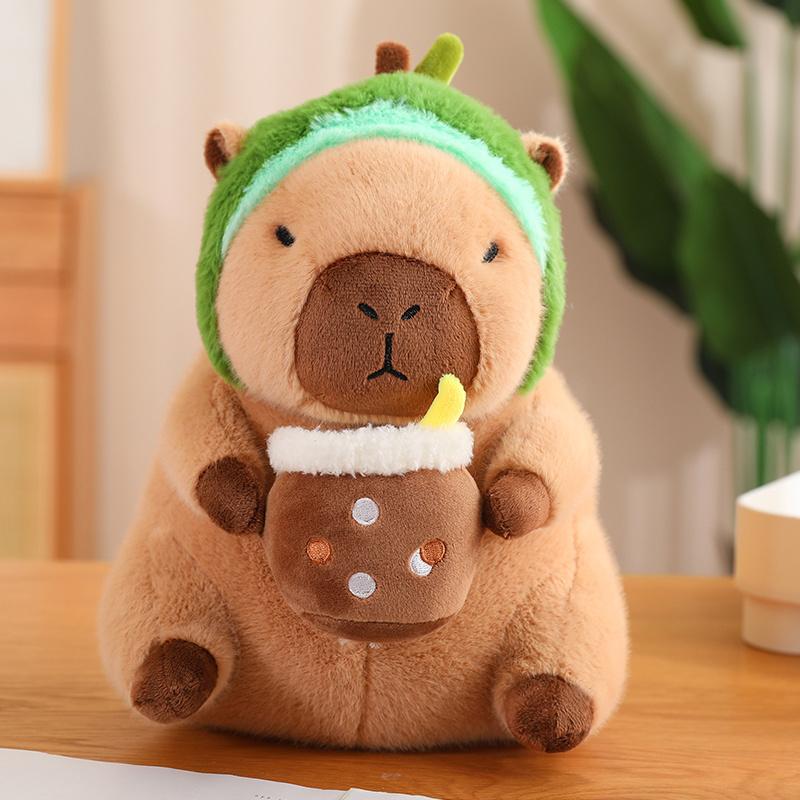 Kawaii Capybara Plüschtier Süßes Capybara Verwandelt sich in Dinosaurier Kaninchen Einhorn Kuscheltier Weiches Cartoon-Tierkissen Mädchengeschenk