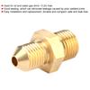 UNF Male To AN4 1 2 20 Male Brass Fitting Adapter Connector for Oil Water Gas 4mm   0.2in Hole