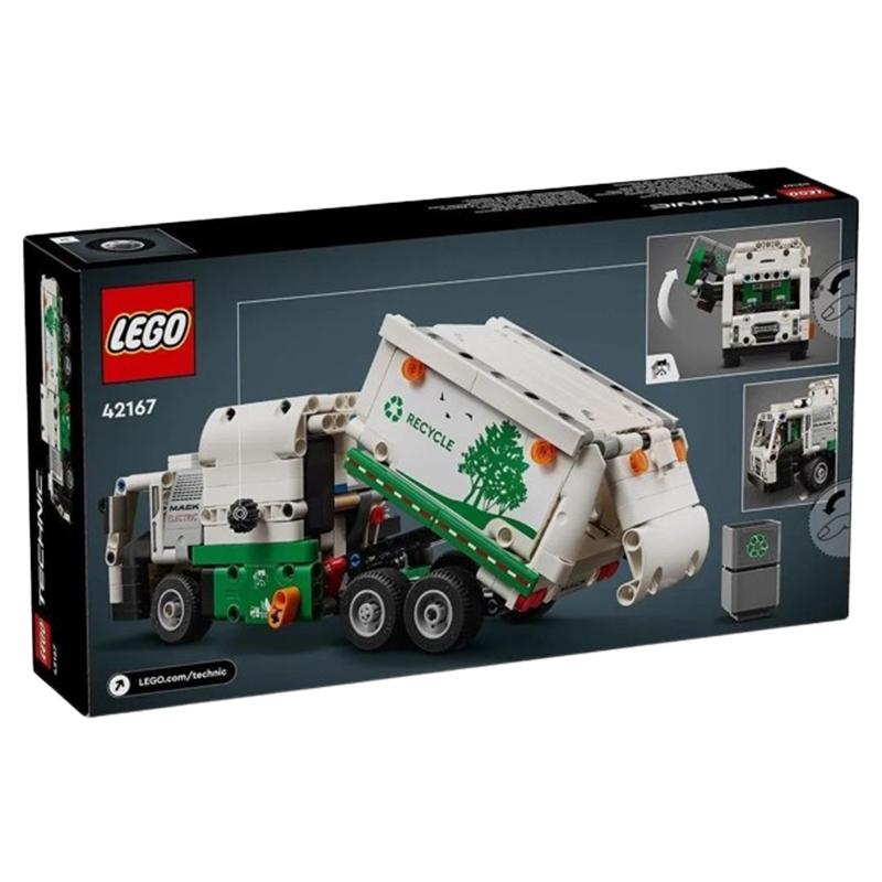 LEGO City Mack LR Electric Trash Truck Building Blocks 503pcs 42167 1