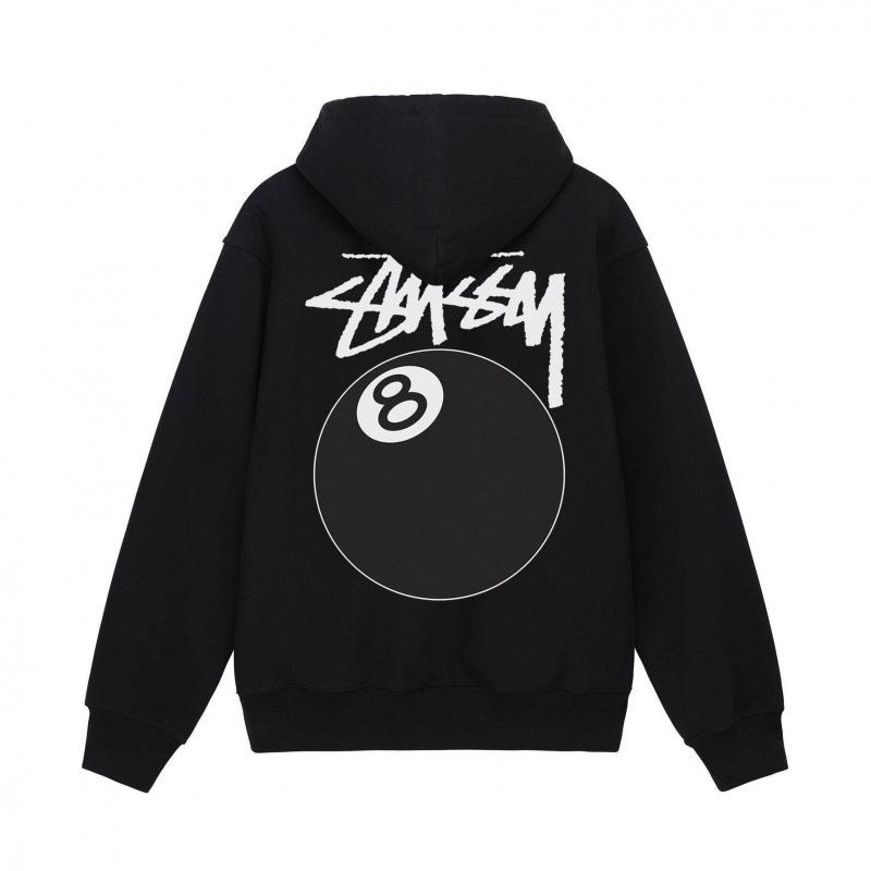 Stussy 2025 Heren Basic Terry Pullover Hoodie, 700g Kwaliteit