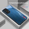 Wood Grain Striped For Samsung Galaxy S 8 9 10 20 Plus 21 FE 22 23 24 Ultra S7 Edge Black Tempered Glass Phone Case Hard Shell
