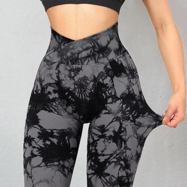 Women Seamless Tie Dye Yoga Leggings Sport Pants Athletic Workout Tights Fitness Gym Wear Female Sports Leggings