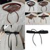 Stylish Women's Knotted Waist Belt In Chic Black Brown Khaki And Coffee Colors