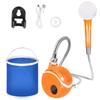 Electric Shower Rechargeable Outdoor Shower Pump IPX7 Waterproof Camping Shower Kit for Hiking Travel Car Washing RV Pet Bath