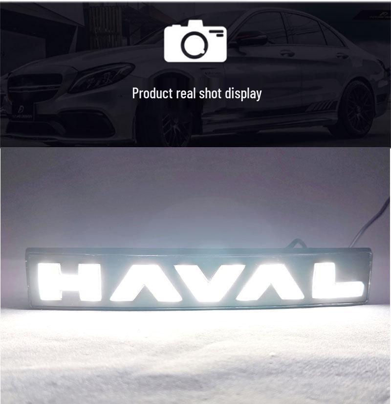 LED Flowing Daytime Running Lights for Haval F7/M6/H6/F4/H2/H9 First Love Car Logo Modification