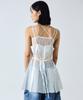 Nigaennikol Sheer Layered Strap Dress_White