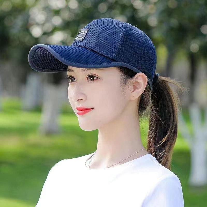 Ladies' Summer Breathable Mesh Duckbill Cap Fashionable and Casual Versatile Baseball Cap Men's Sunshade Mesh Cap