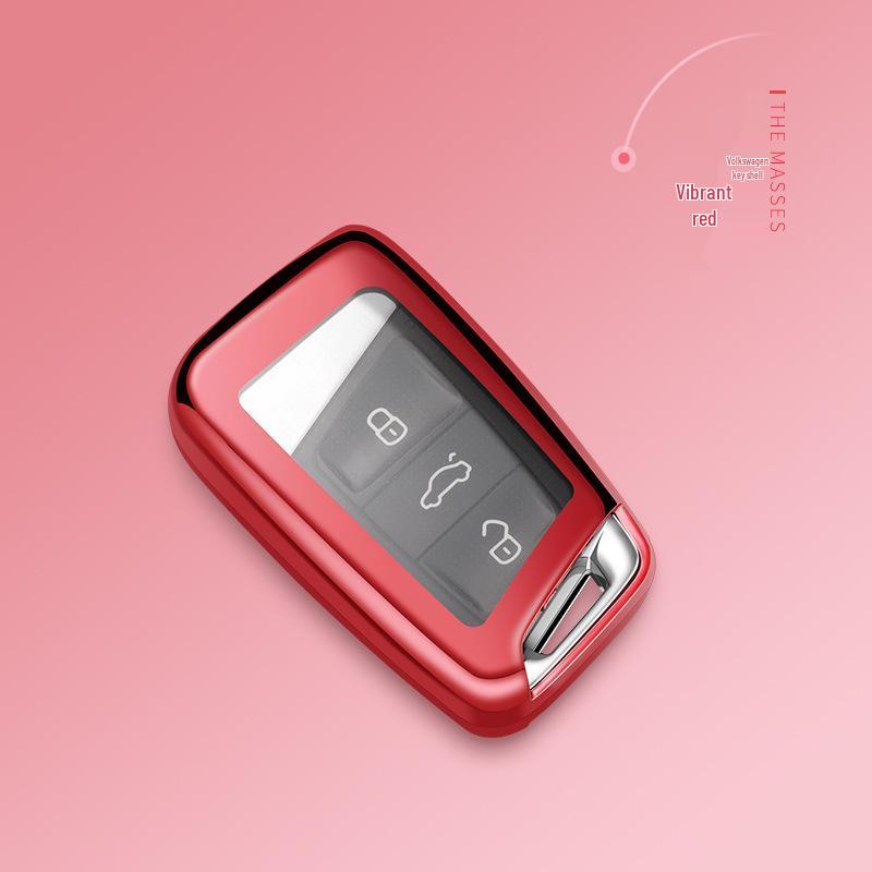 Volkswagen Key Case for Lavida, Passat, Bora, Sagitar, Tiguan, Jetta, POLO - Shell, Buckle, and Bag