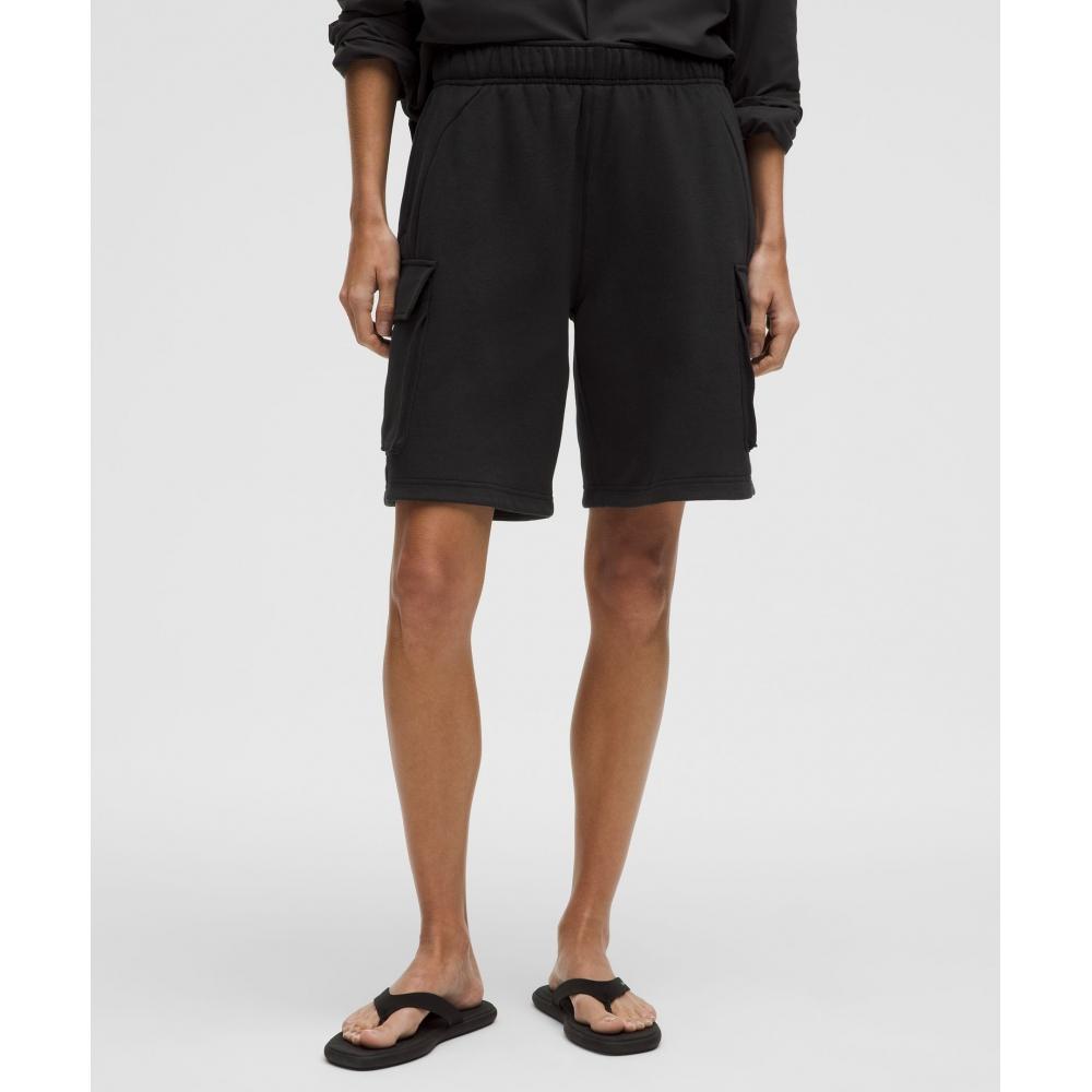 

Lululemon Scuba Mid Rise Oversized Cargo Short 9 Black XXXS