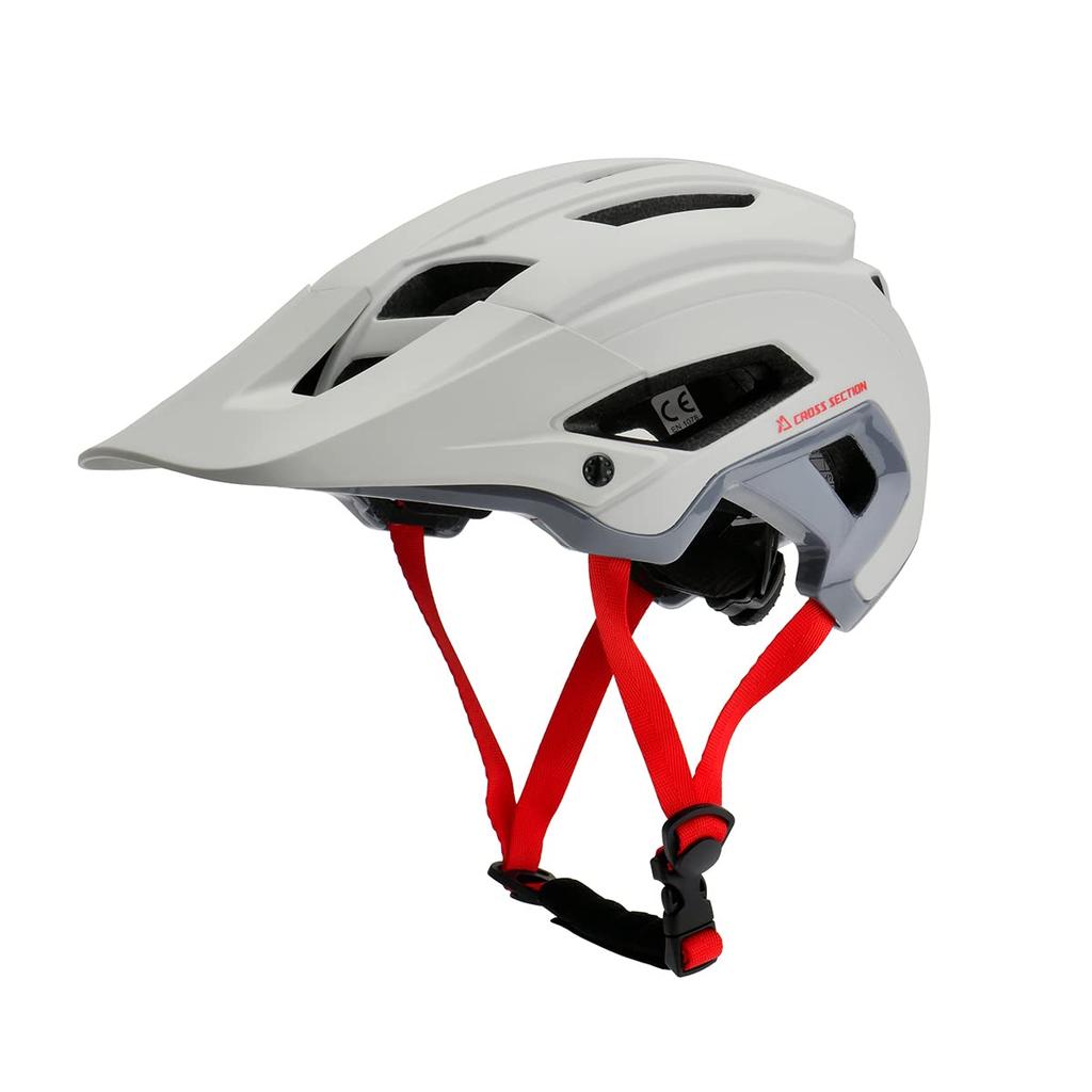 Dirtfreak CROSS SECTION Basis Half Shell Matte Size for and School Helmet, Gray, S/M (55-58cm), XS16-1202, MTB, Cycling, Commuting,