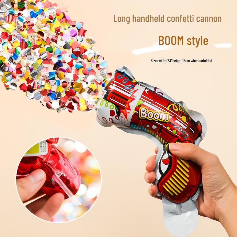 Housewarming Confetti Cannon - Inflatable Handheld Decor for New Home Celebration