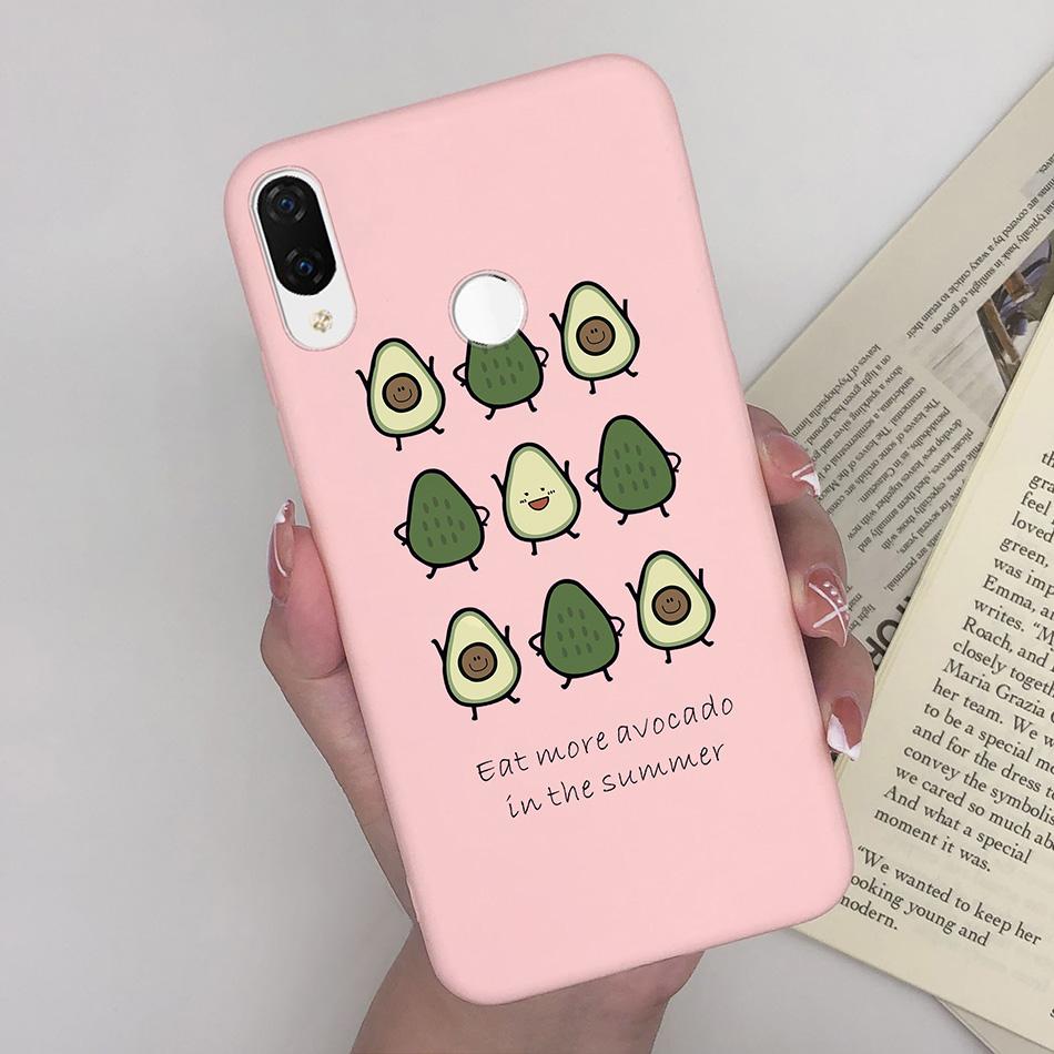 For Huawei Nova 3i Nova4 Case Shockproof Matte Cute Cartoon Soft Silicone Phone Back Cover For Huawei P Smart Plus Nova 3i Coque
