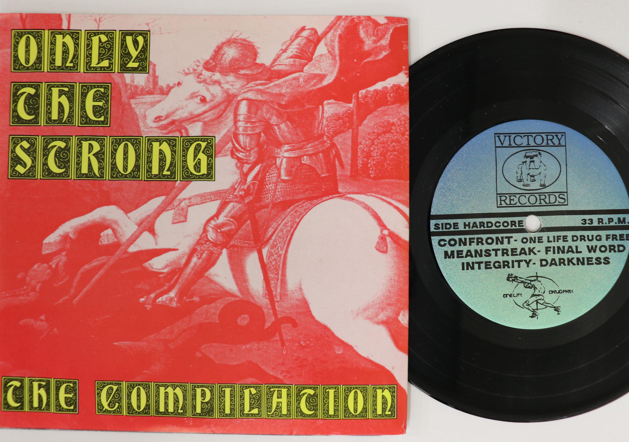 

7inch Record VARIOUS Only The Strong VR05 VICTORY 1990 US Rock Used