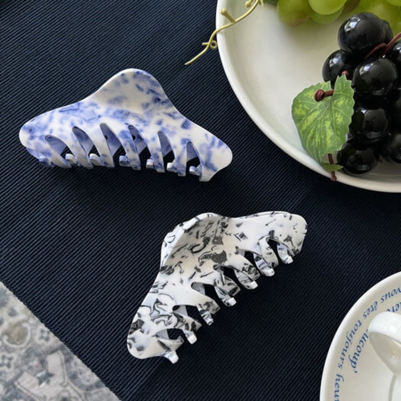 

mosxe [big]Terazzo hair-clip(2color) blue