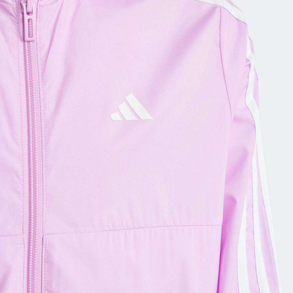 Adidas Giacche per Bambini Casual a Manica Lunga Sportive Performance Train Essentials Colore a Blocchi a Righe Viola IR7512