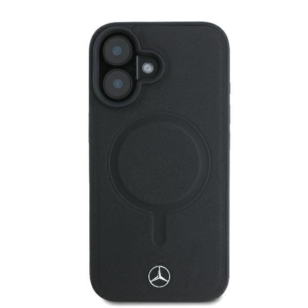Mercedes Mehmp16M23Rcmk Iphone 16 Plus6.7 Czarny/Black Hardcase Smooth Leather Magsafe